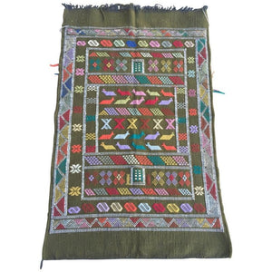 1980s Vintage Moroccan Berber Rug
