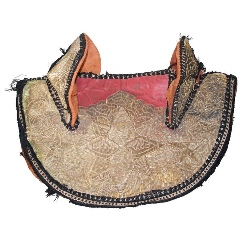 Collector Moroccan Ceremonial Gold Horse Saddle Cover