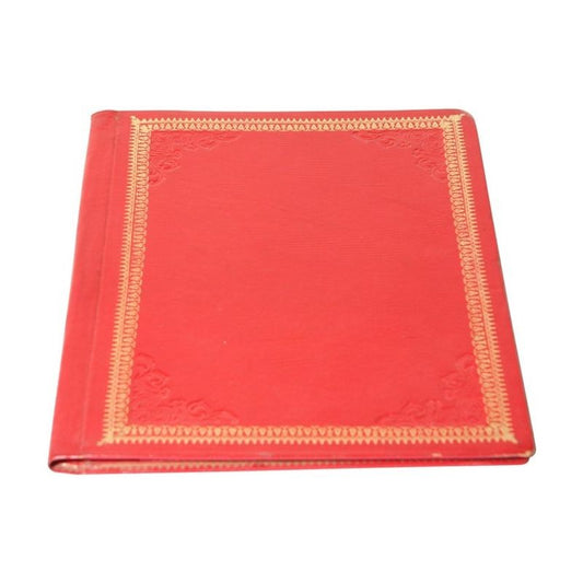 Vintage Moroccan Embossed Leather Padfolio, Hand-Crafted, 1970s Design