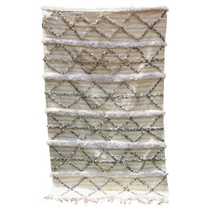 Vintage Moroccan Handcrafted Wedding Blanket Throw with Sequins