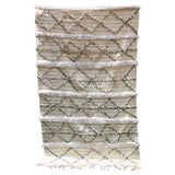 Vintage Moroccan Handcrafted Wedding Blanket Throw with Sequins