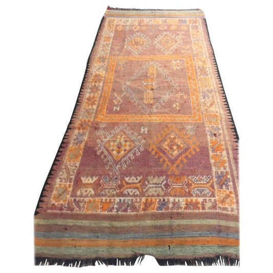 Vintage Moroccan Berber Rug by Weaver Tribes, Hand-Knotted Wool, 1940