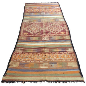 1960s Authentic Moroccan Vintage Tribal Rug