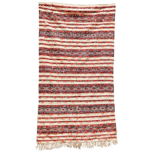 1960s Moroccan Tribal Wedding Rug with Sequins North Africa, Handira