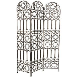 Hand Forged Iron Moorish Folding Screen