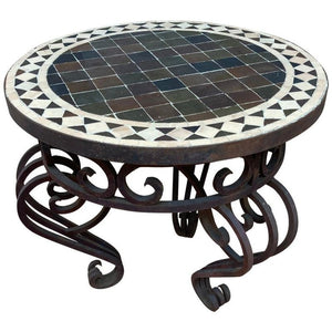 Moroccan Mosaic Tile Side Table