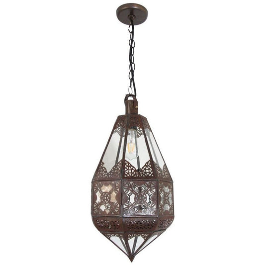 Handcrafted Moroccan Lantern by Berber Artisans, 24\" Tall