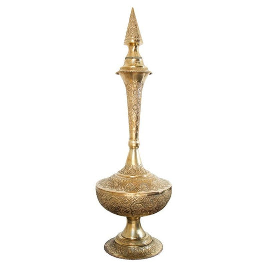 Antique Brass Bottle Urn by Rajhastani, Mughal Design, India, 1860