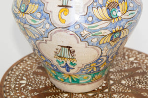 Moroccan Moorish Ceramic Table Lamp with Spanish Granada Design
