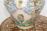 Moroccan Moorish Ceramic Table Lamp with Spanish Granada Design