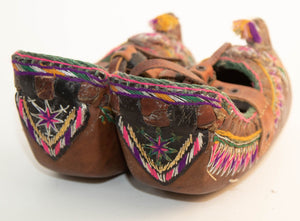 Antique Pair of Charogh Ethnic Shoes from Turkey