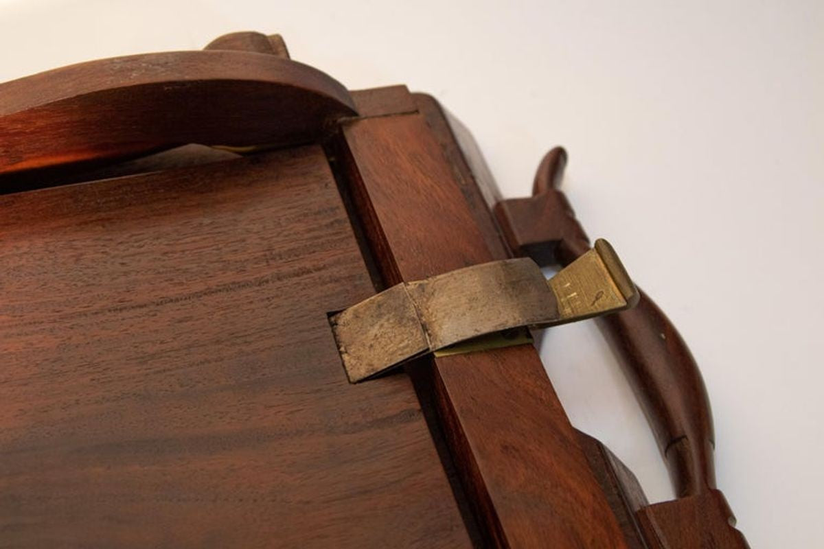 Vintage Anglo-Indian Inlaid Tray Table