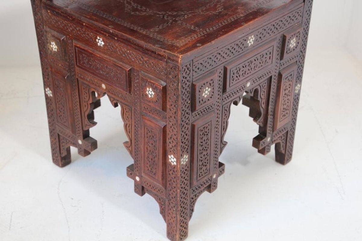 19th Century Middle Eastern Egyptian Moorish Corner Chairs