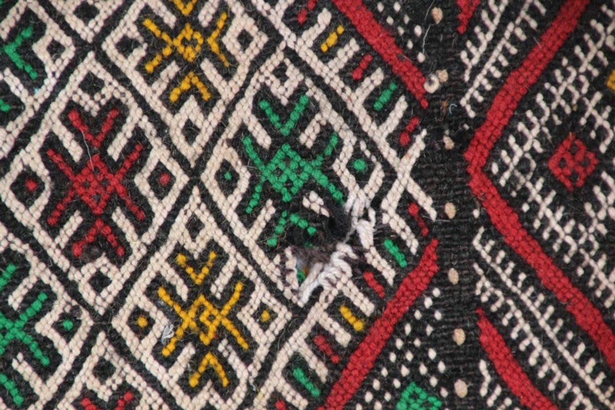 Moroccan African Tribal Throw Kilim Pillow