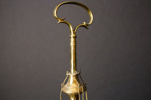Rajasthan India Mughal Brass Oil Lamp