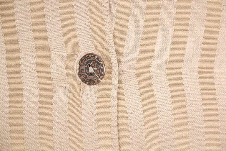 Moorish Style Decorative Throw Pillow by John Richard, Gold Silk, 1980