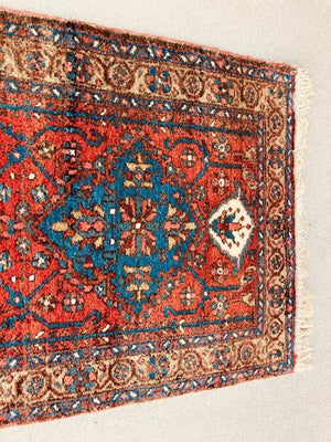 Hand Knotted Vintage Carpet Runner from Turkey