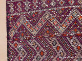 1940s Moroccan Tribal Rug African Ethnic Textile Floor Covering