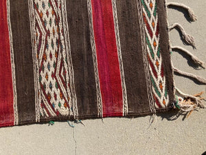 Moroccan Vintage Tribal Kilim Rug Textile North Africa
