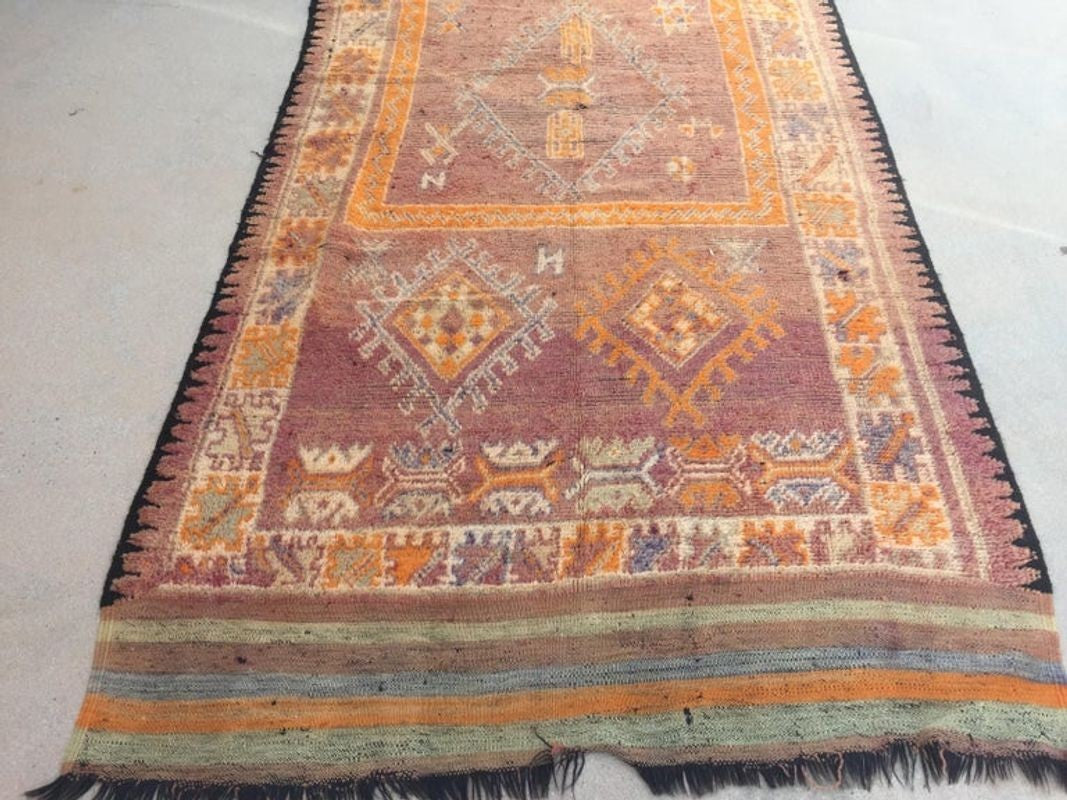 1940s Vintage Moroccan Berber Rug
