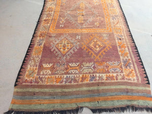 1940s Vintage Moroccan Berber Rug