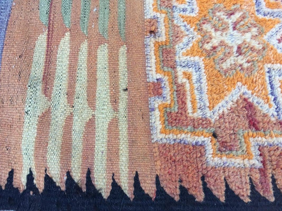 1960s Authentic Moroccan Vintage Tribal Rug