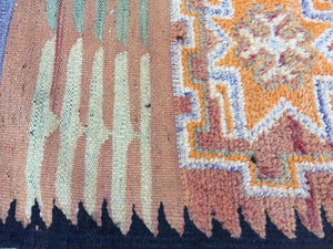 1960s Authentic Moroccan Vintage Tribal Rug