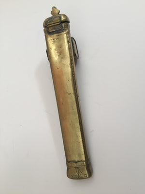 Middle Eastern Moorish Brass Inkwell Qalamdan