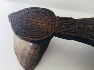 Antique Carved Wooden Harem Shoe