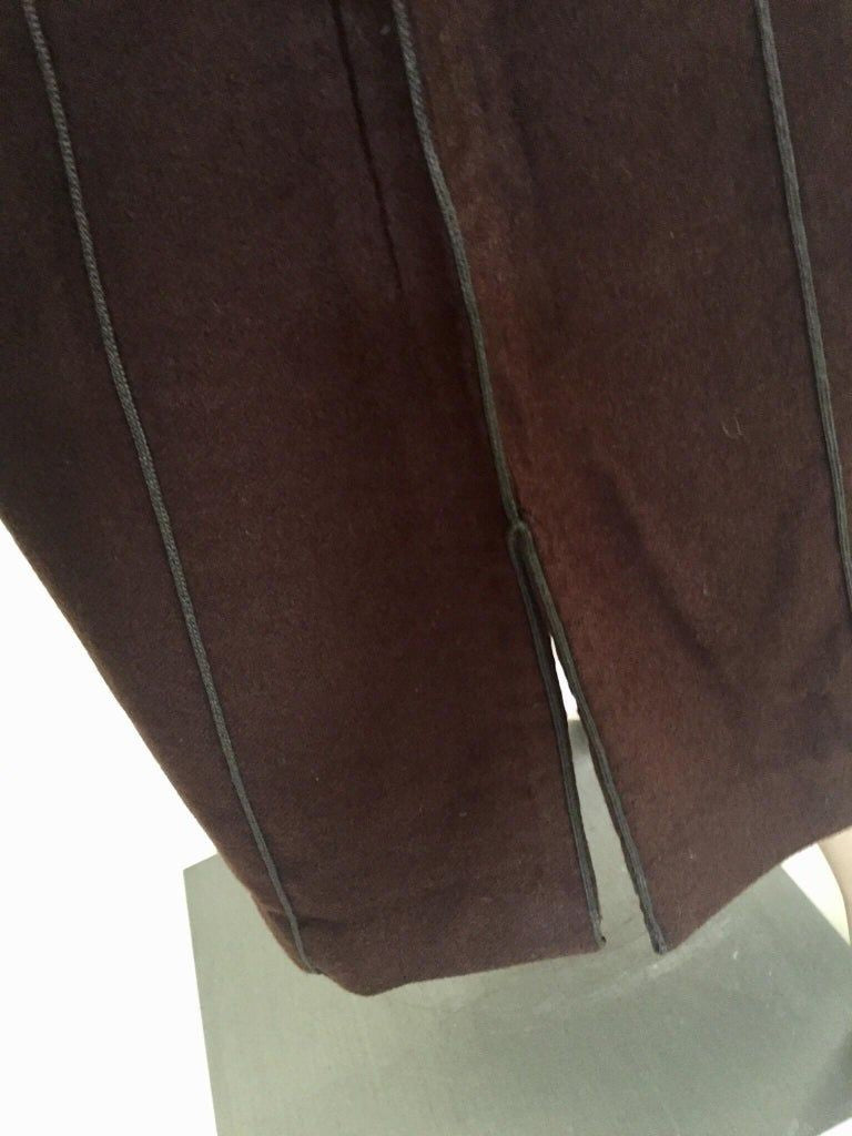 Moroccan Gentleman Hooded Brown Wool Djellaba