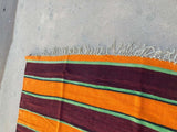 1960s Moroccan Vintage Flat-Weave Berber Rug