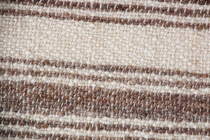 1960s Moroccan Vintage Flat-Weave Brown Tribal Organic Textile