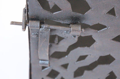 Large Moroccan Moorish Hurricane Metal Candle Lantern