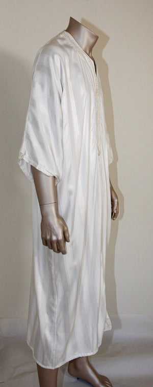 Moroccan Vintage Gentleman White Caftan, Kaftan