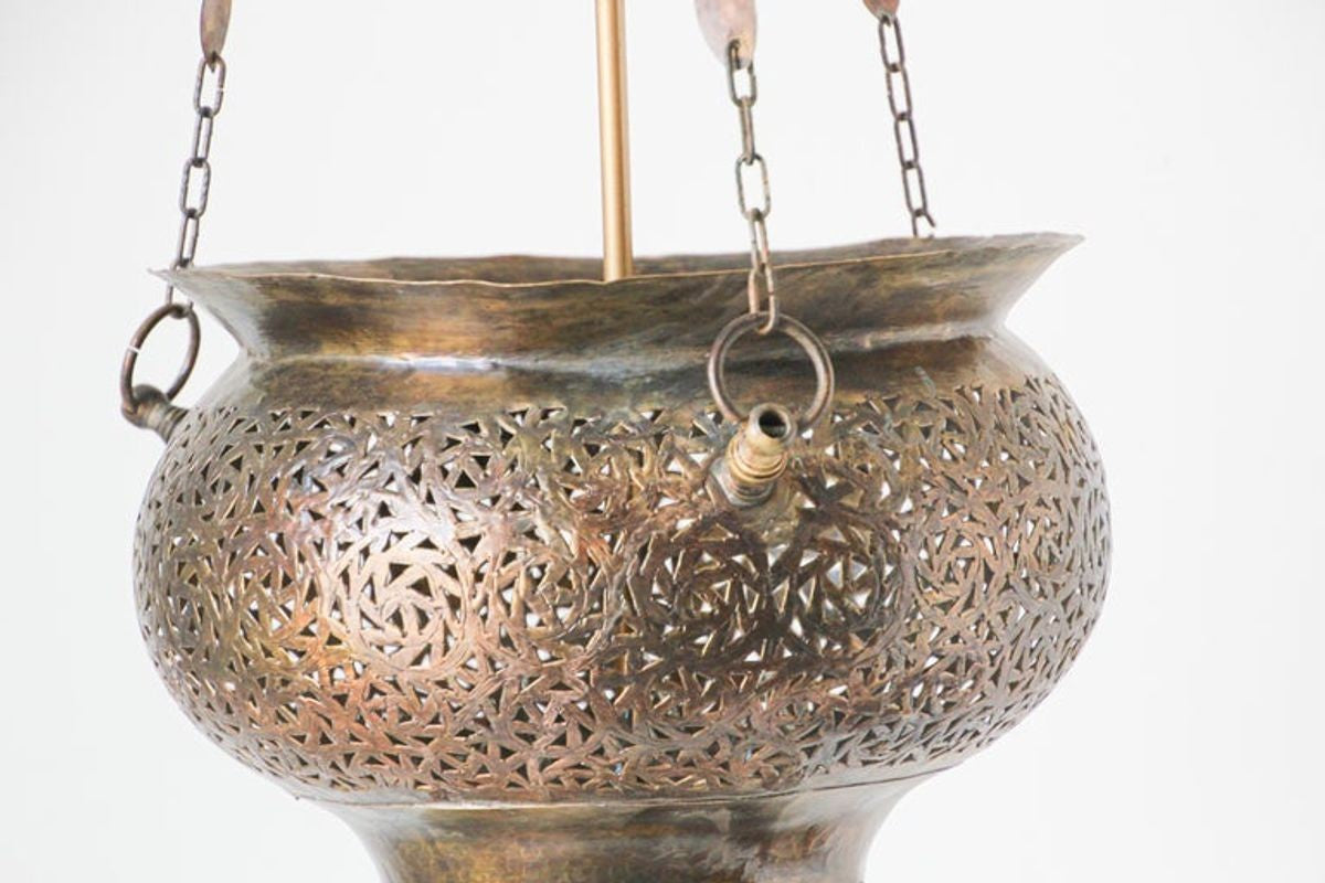 Moroccan Hanging Brass Chandelier Andalusian Moorish Style
