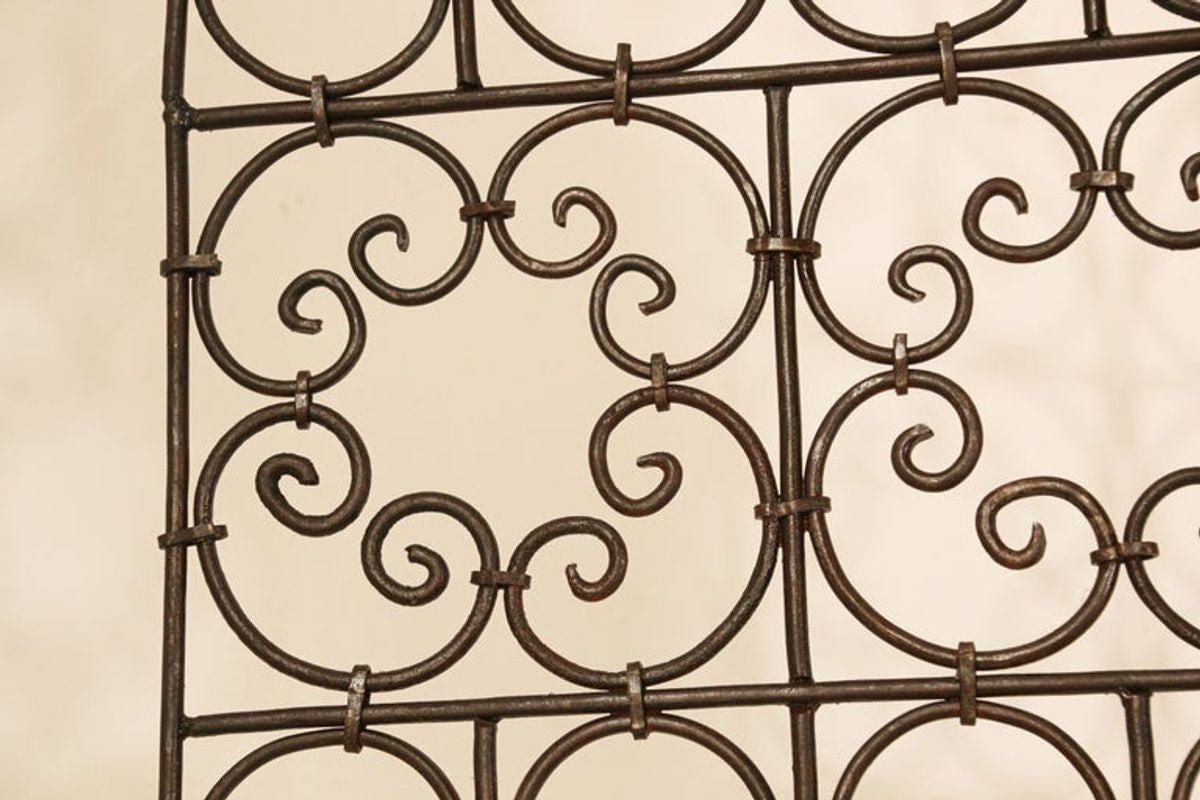 Hand Forged Iron Moorish Folding Screen