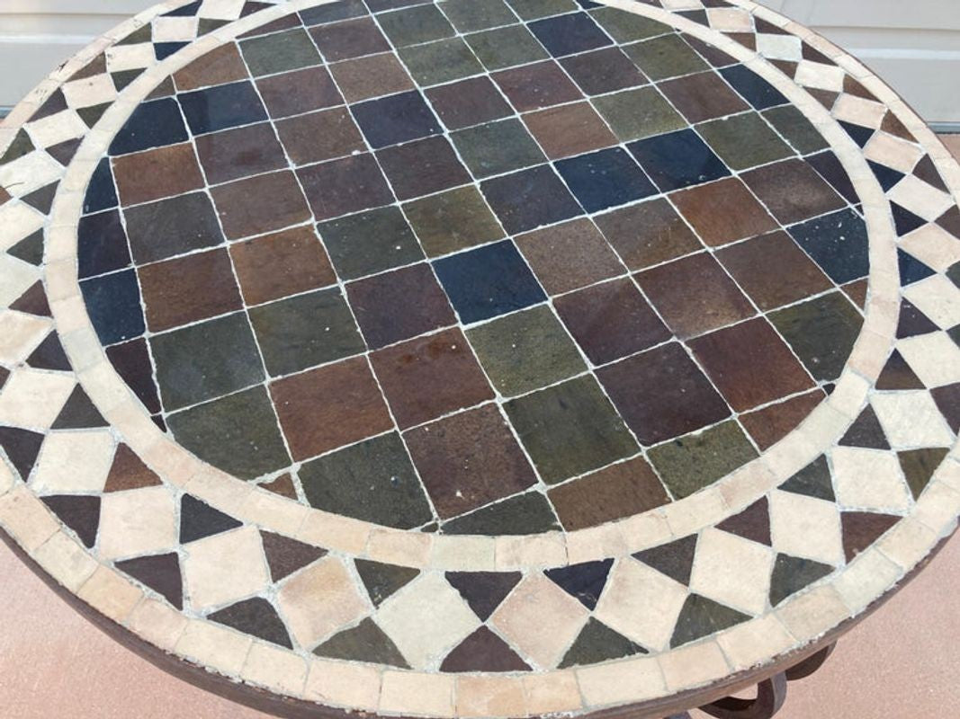 Moroccan Mosaic Tile Side Table