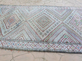 1960s Vintage Zemmour Moroccan Berber Rug Runner