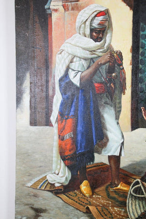 Moroccan Moorish Orientalist Oil Painting