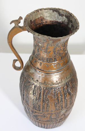 Middle Eastern Tinned Copper Coffee Pot, 19th Century