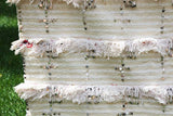 Tribal Moroccan Handcrafted Wedding Blanket Throw with Sequins 8