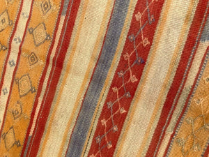 Vintage Moroccan Tribal Kilim Rug, circa 1960