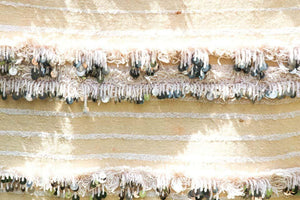 Vintage Tribal Moroccan Handcrafted Wedding Sequined Blanket Throw