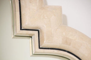 Moroccan Moorish Mirror Tessellated Stone by Maitland Smith.
