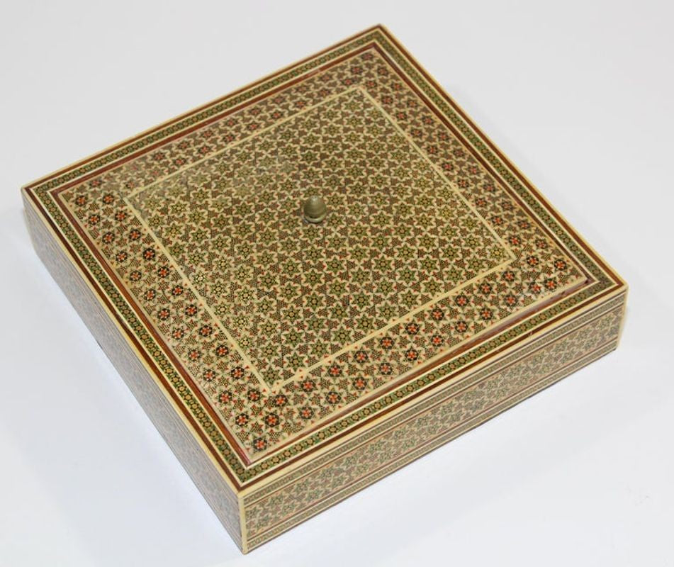 Moorish Micro Mosaic Inlaid Jewelry Box