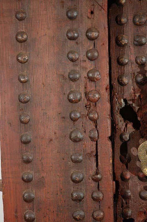 19th Century Large Moroccan Ryad Studded Moorish Antique Door