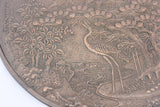 19th Century Oriental Bronze Japanese Kagami Handled Mirror
