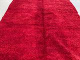 Vintage Red Tribal Moroccan Rug