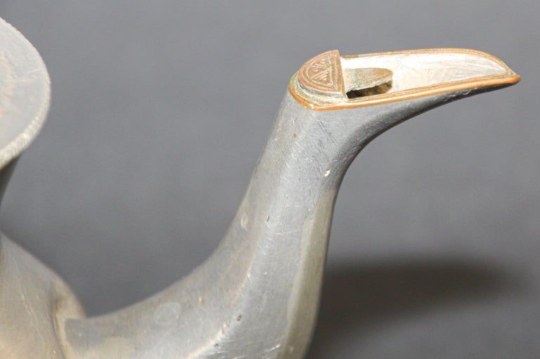 Tuareg African Pewter Tea Pot from Mauritania