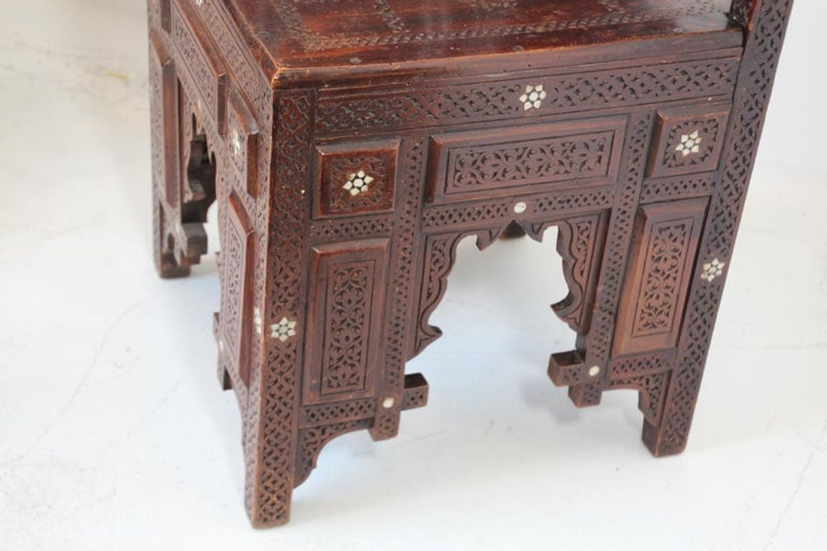 19th Century Middle Eastern Egyptian Moorish Corner Chairs